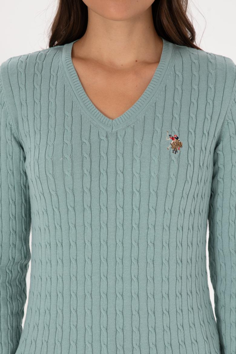 Kadın Mint Basic Kazak - 50307700070