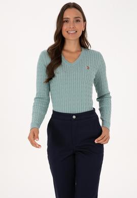 Kadın Mint Basic Kazak - 50307700070