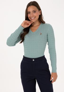 Kadın Mint Basic Kazak - 50307700070