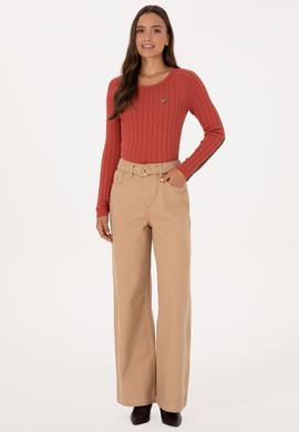 Kadın Gül Kurusu Basic Kazak - 50307728040