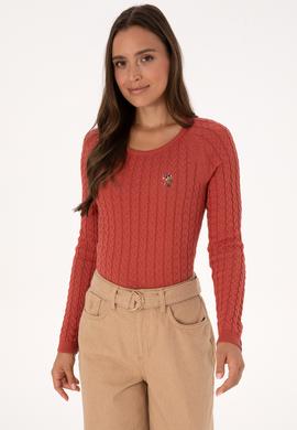 Kadın Gül Kurusu Basic Kazak - 50307728040