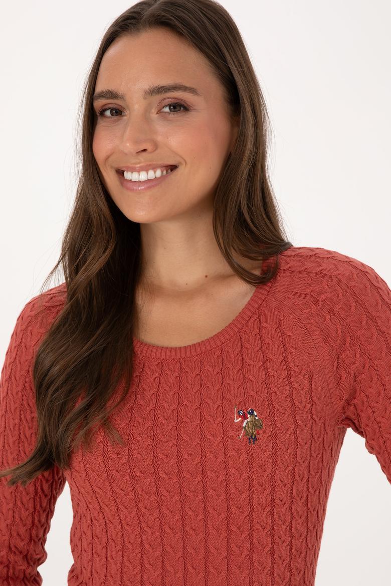 Kadın Gül Kurusu Basic Kazak - 50307728040