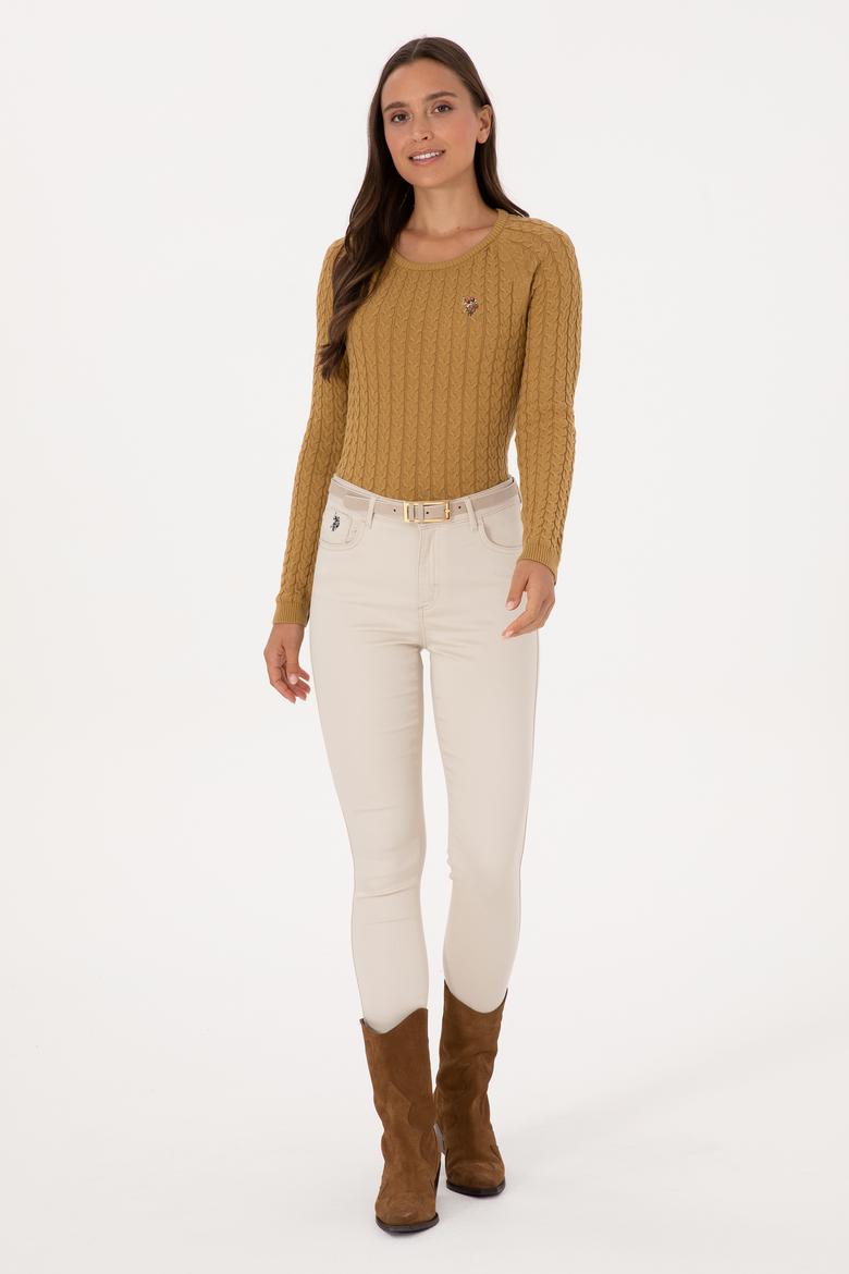 Kadın Hardal Basic Kazak - 50307728047