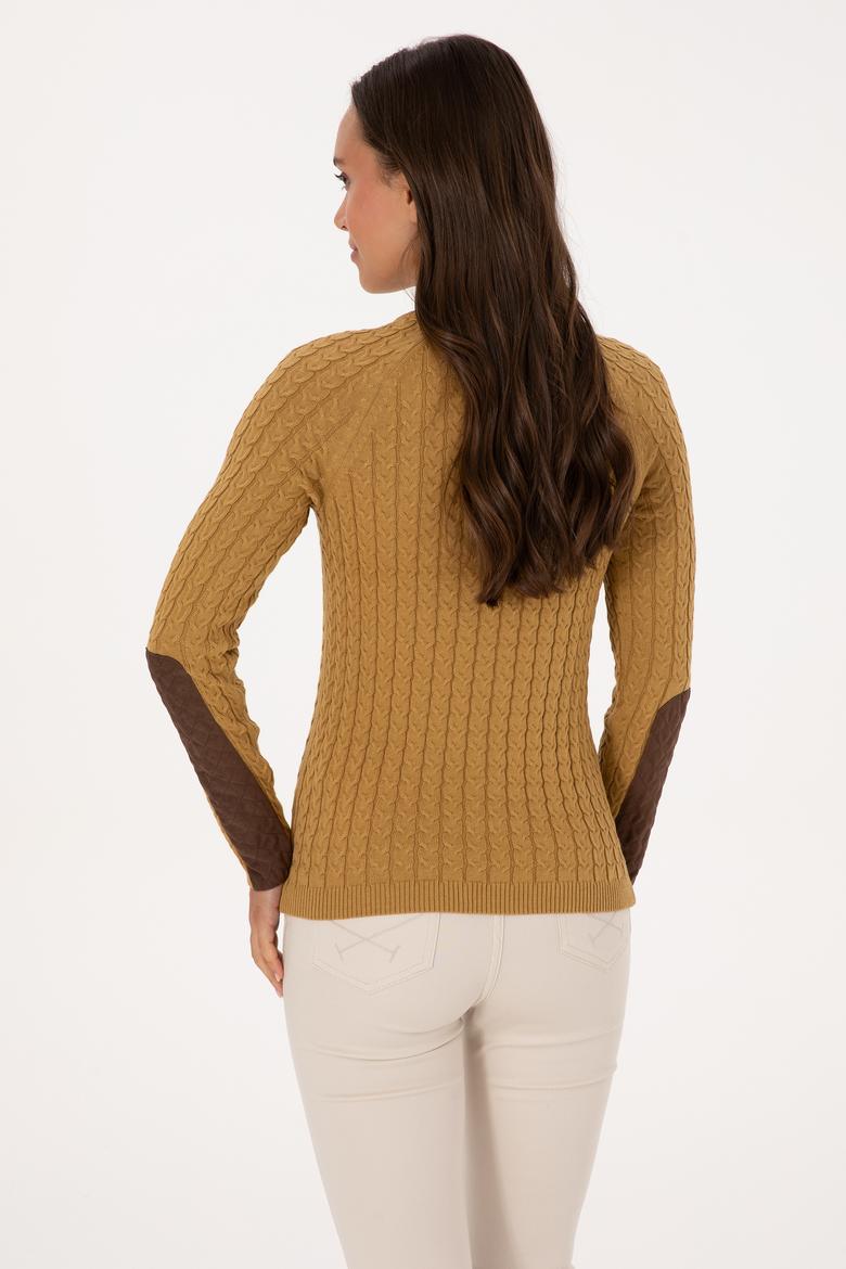 Kadın Hardal Basic Kazak - 50307728047