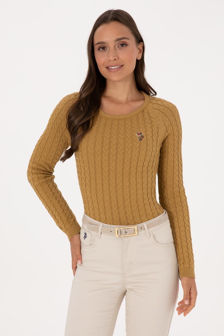 Kadın Hardal Basic Kazak - 50307728047