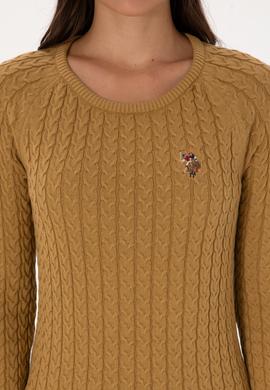 Kadın Hardal Basic Kazak - 50307728047