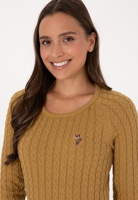 Kadın Hardal Basic Kazak - 50307728047