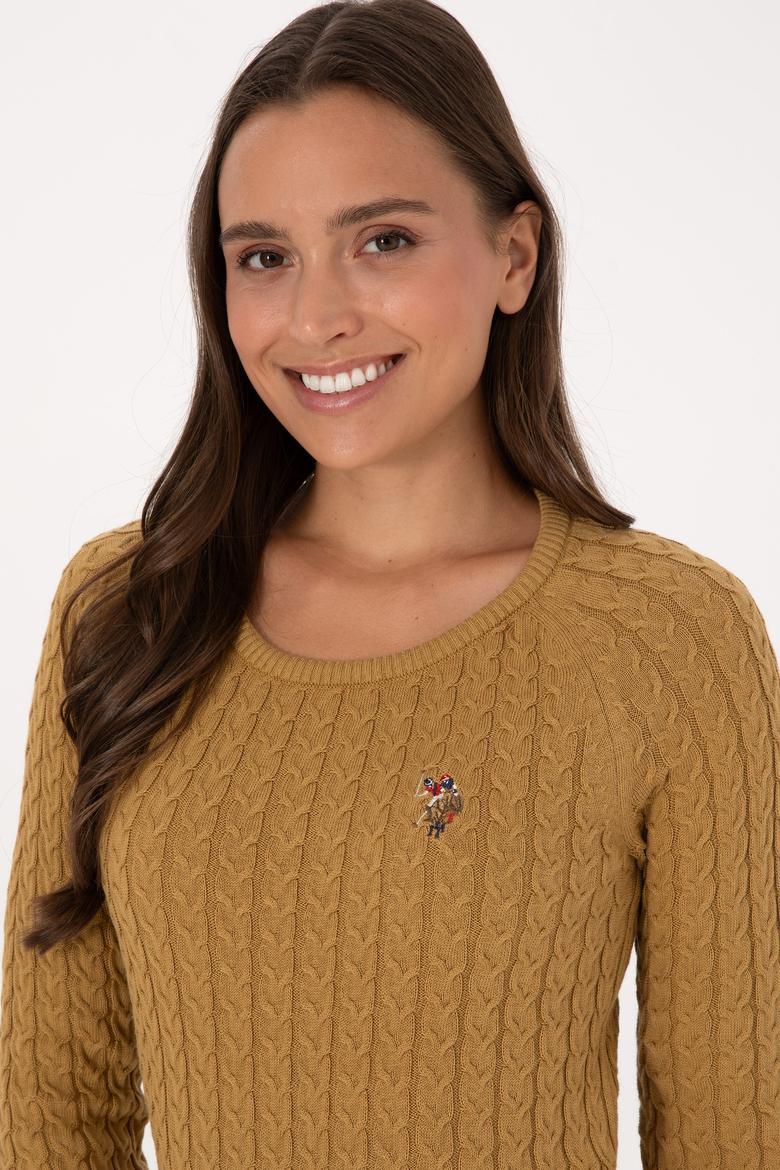 Kadın Hardal Basic Kazak - 50307728047