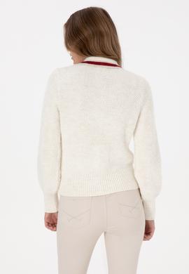 Kadın Krem Triko Hırka - 50315553032