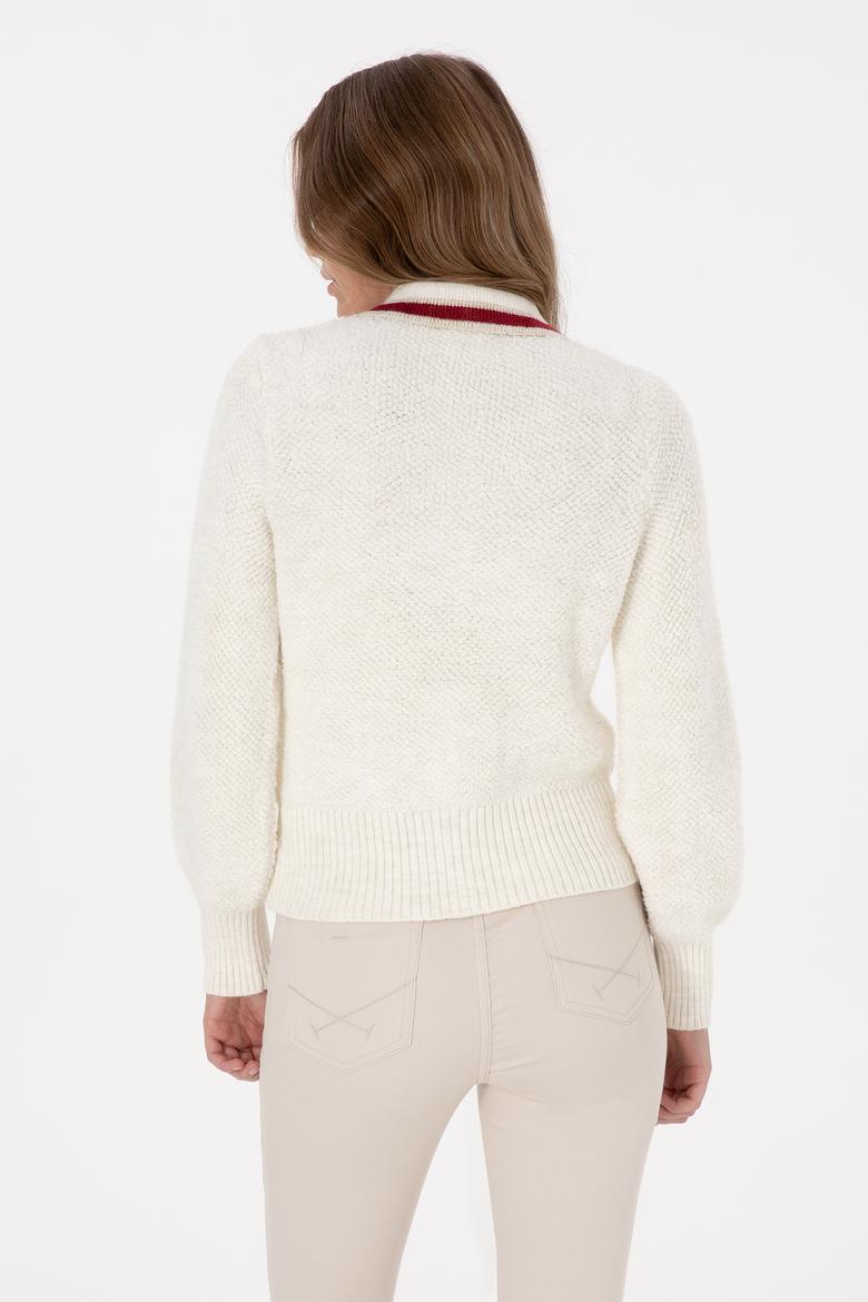 Kadın Krem Triko Hırka - 50315553032