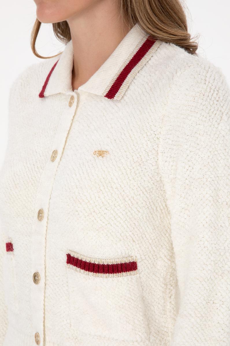 Kadın Krem Triko Hırka