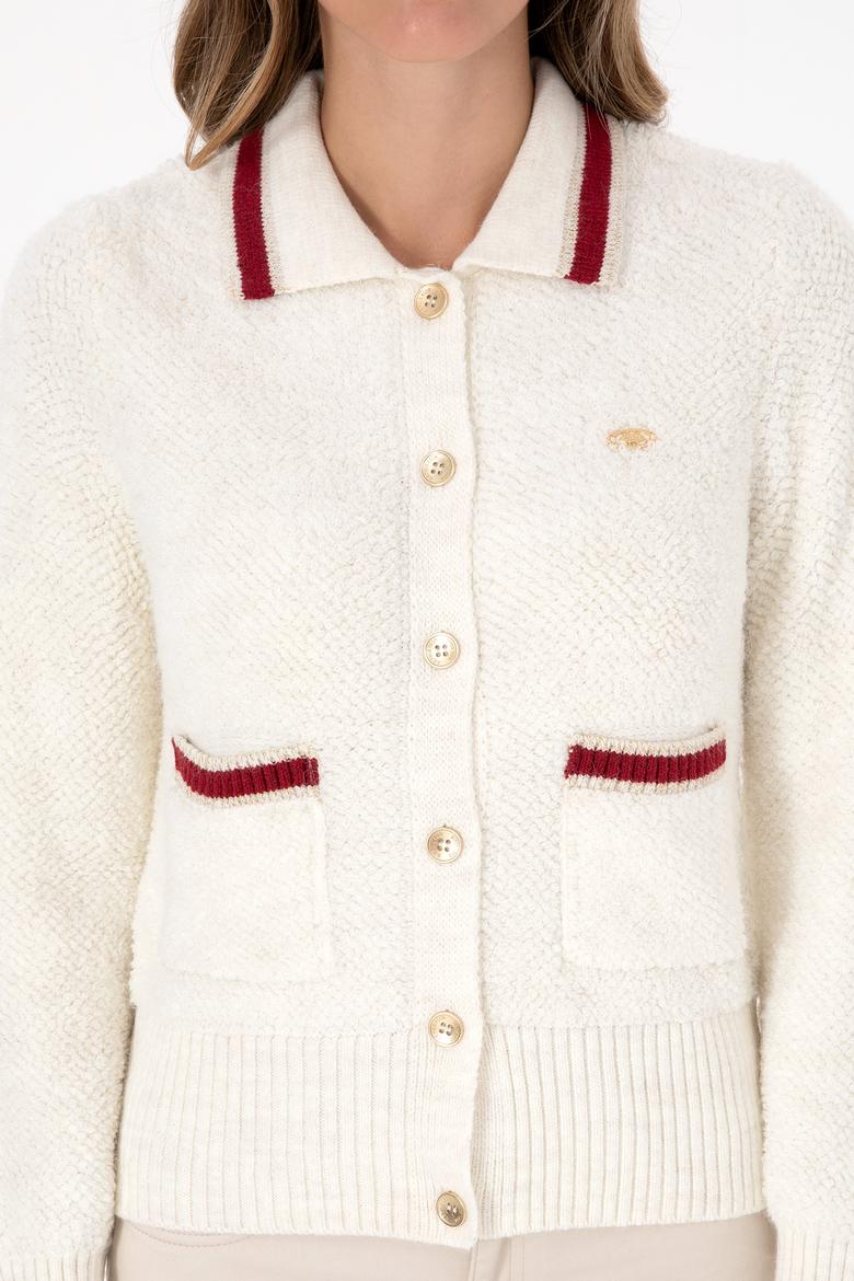 Kadın Krem Triko Hırka - 50315553032