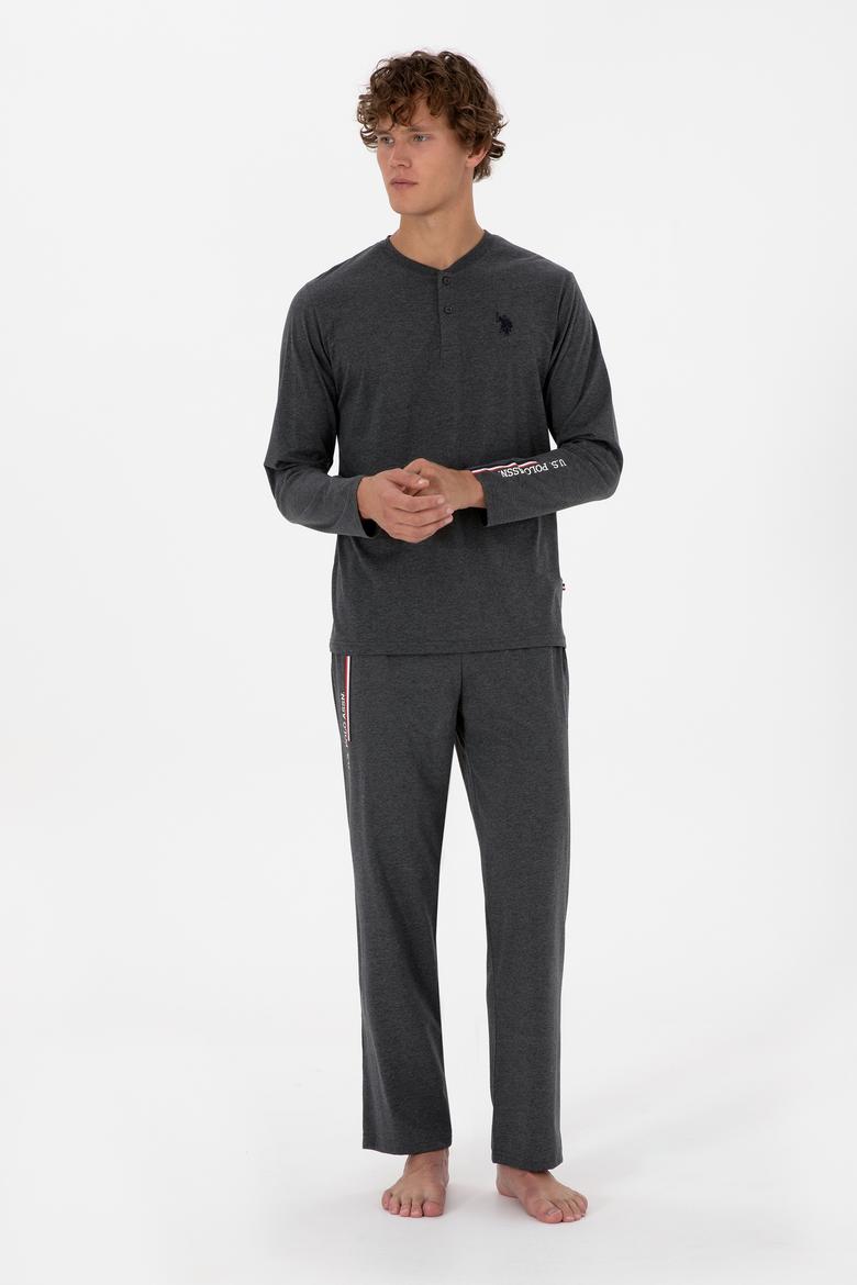 Erkek Antrasit Melanj Pijama Takımı - 50318601007