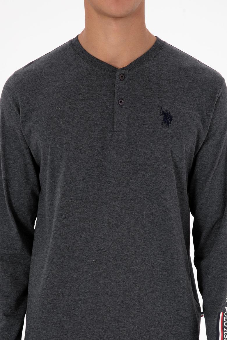 Erkek Antrasit Melanj Pijama Takımı - 50318601007