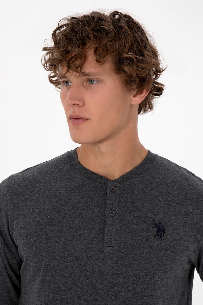 Erkek Antrasit Melanj Pijama Takımı - 50318601007