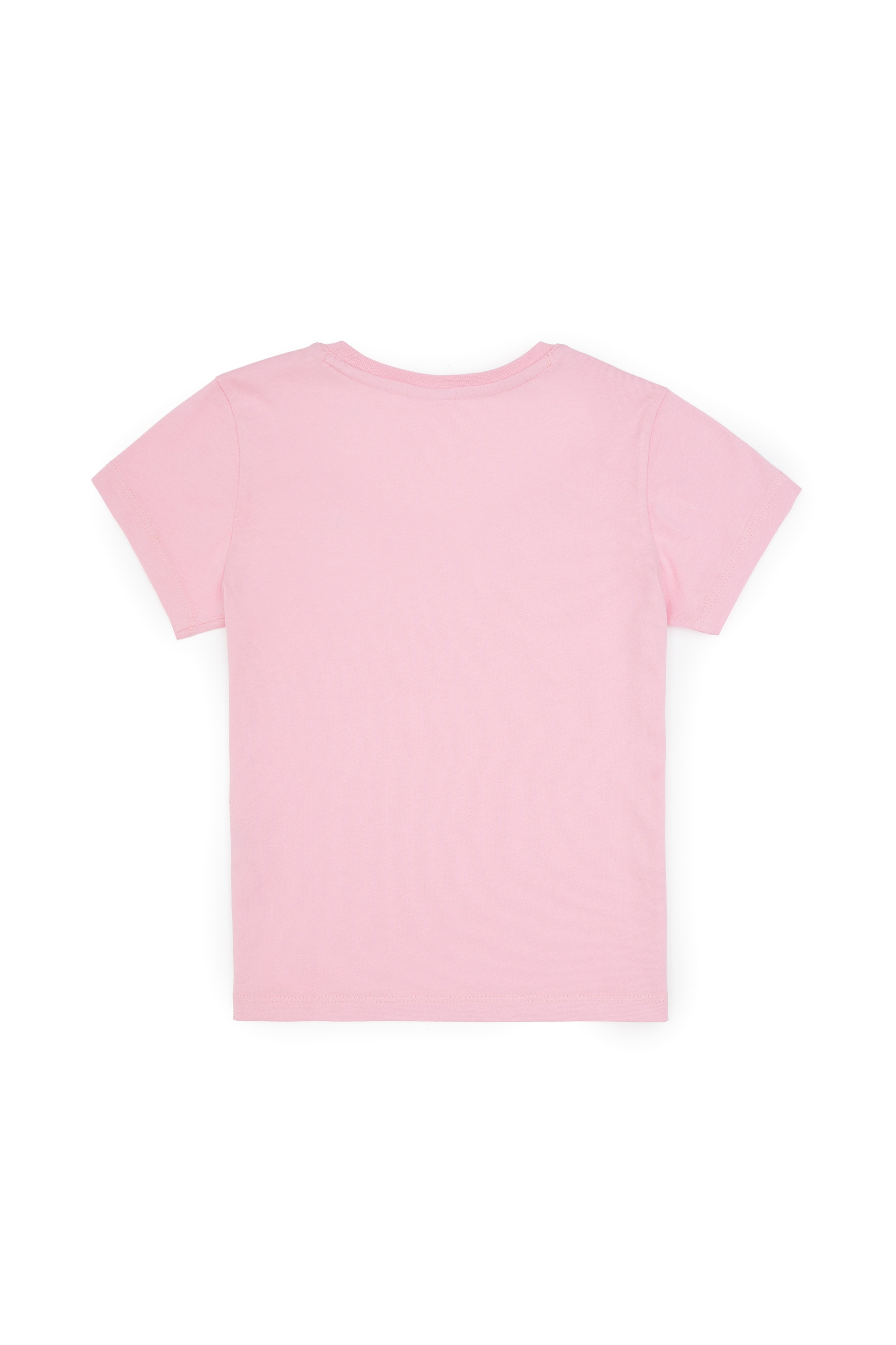 Erkek Çocuk Açık Pembe Bisiklet Yaka Basic Tişört - Image 3