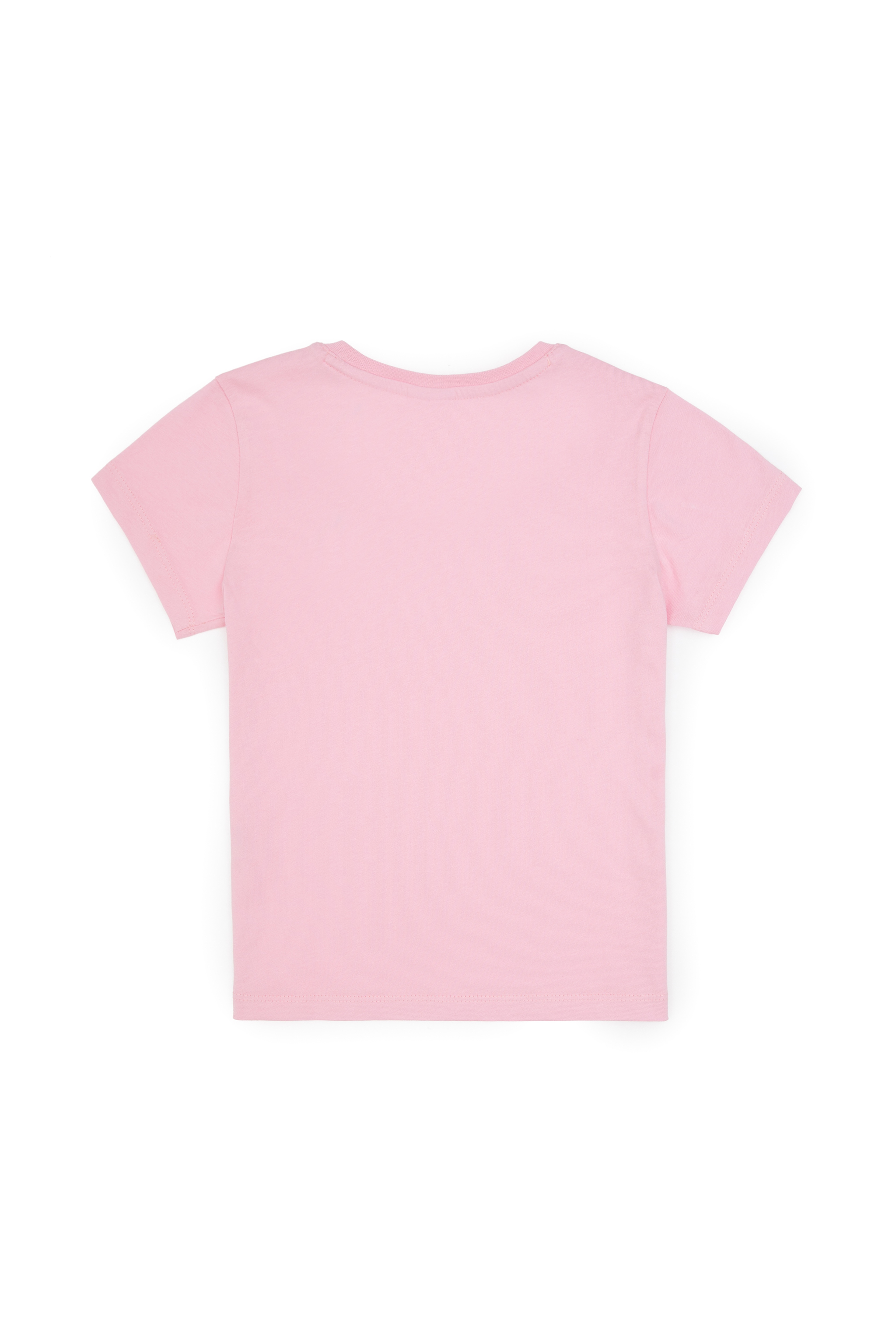 Erkek Çocuk Açık Pembe Bisiklet Yaka Basic Tişört