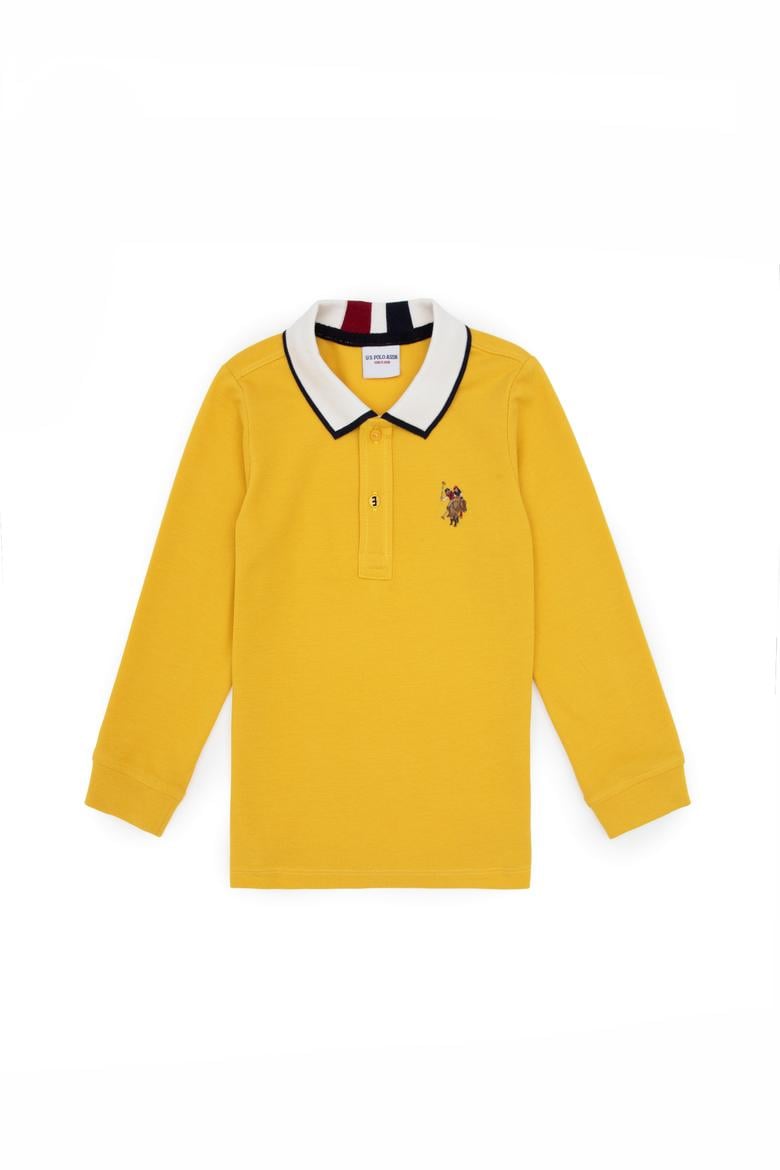 Erkek Çocuk Sarı Basic Sweatshirt