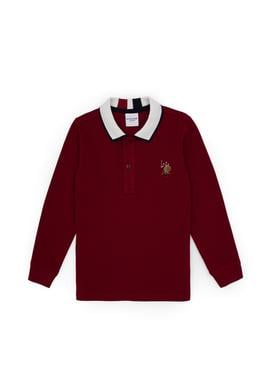 Erkek Çocuk Bordo Basic Sweatshirt - 50307723040