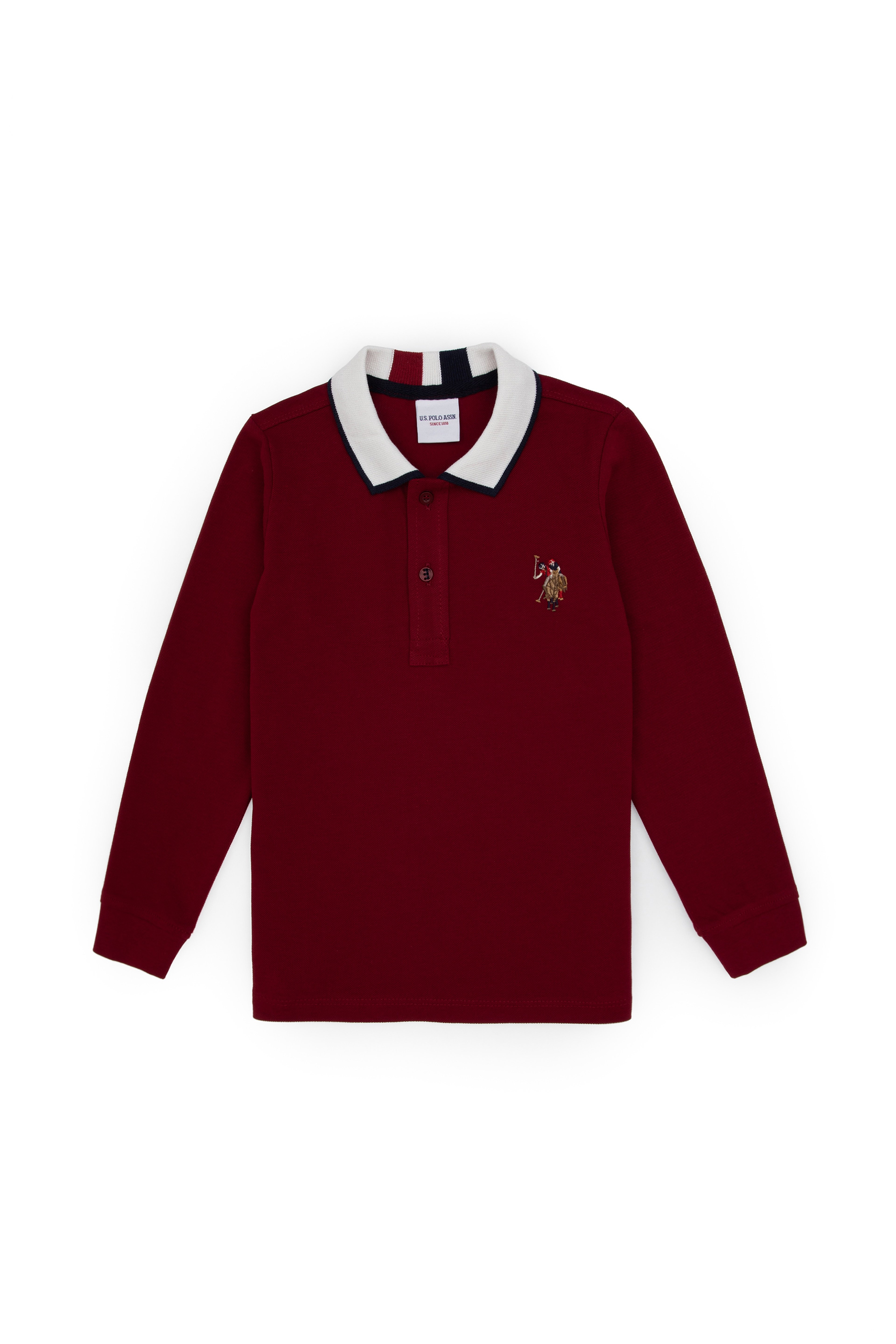 Erkek Çocuk Bordo Basic Sweatshirt - Image 1