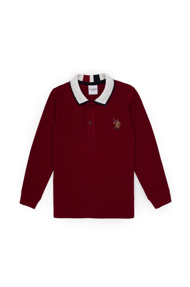 Erkek Çocuk Bordo Basic Sweatshirt