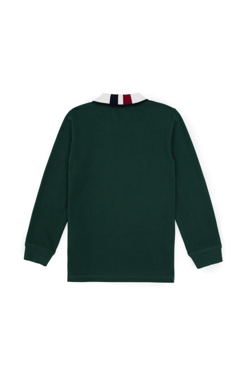 Erkek Çocuk Koyu Yeşil Basic Sweatshirt