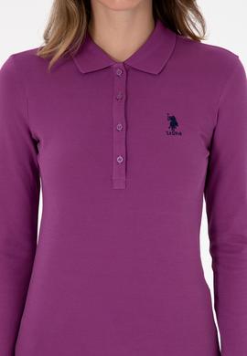 Kadın Menekşe Basic Polo Yaka Sweatshırt - 50307755124