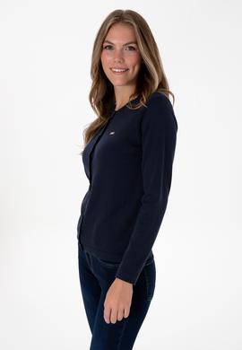 Kadın Lacivert Basic Triko Hırka - 50307719024