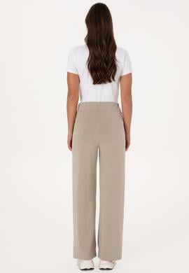 Kadın Açık Haki Modal Karışımlı Loose Fit Eşofman Altı - 50307761110