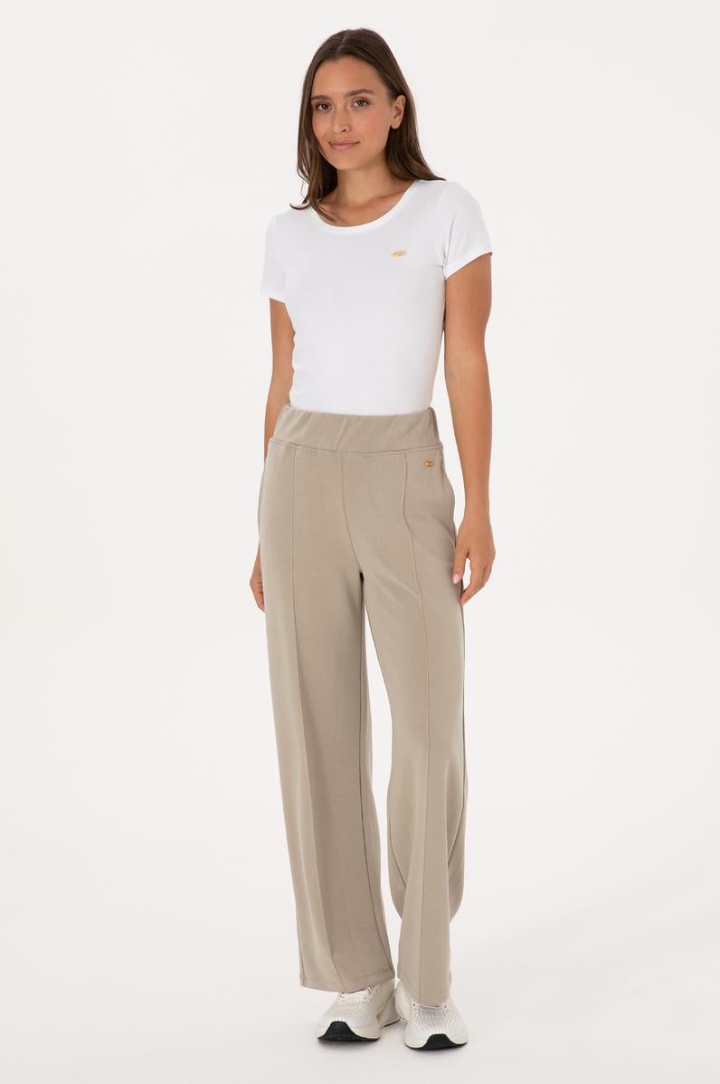 Kadın Açık Haki Modal Karışımlı Loose Fit Eşofman Altı