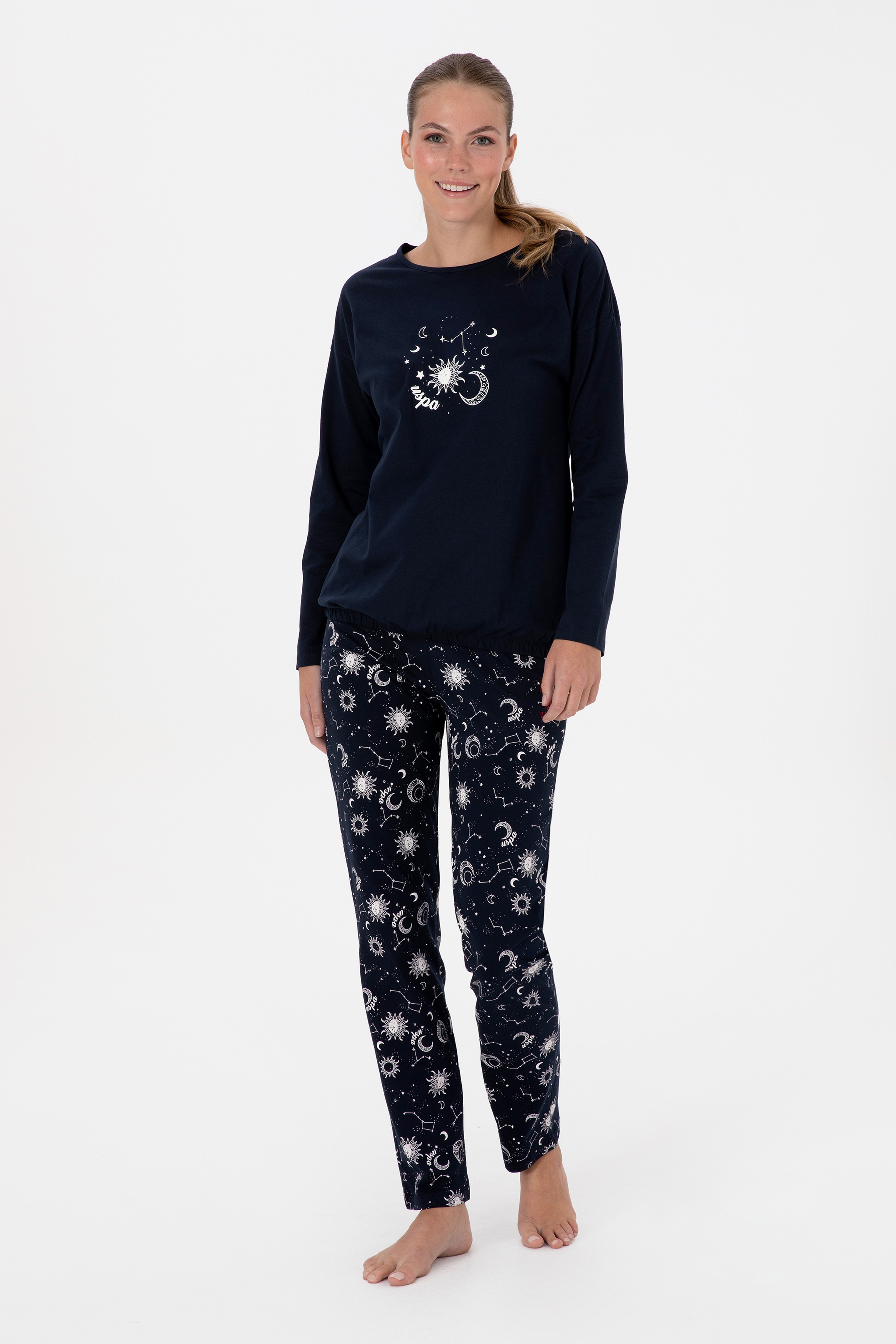 Kadın Lacivert Pijama Takımı