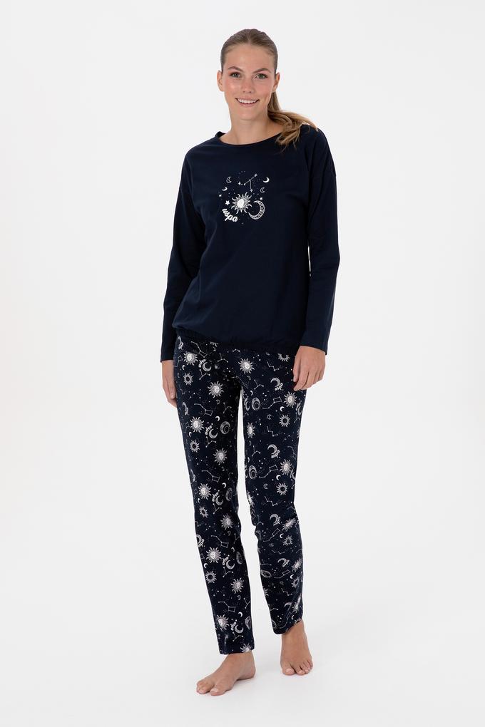 Kadın Lacivert Pijama Takımı