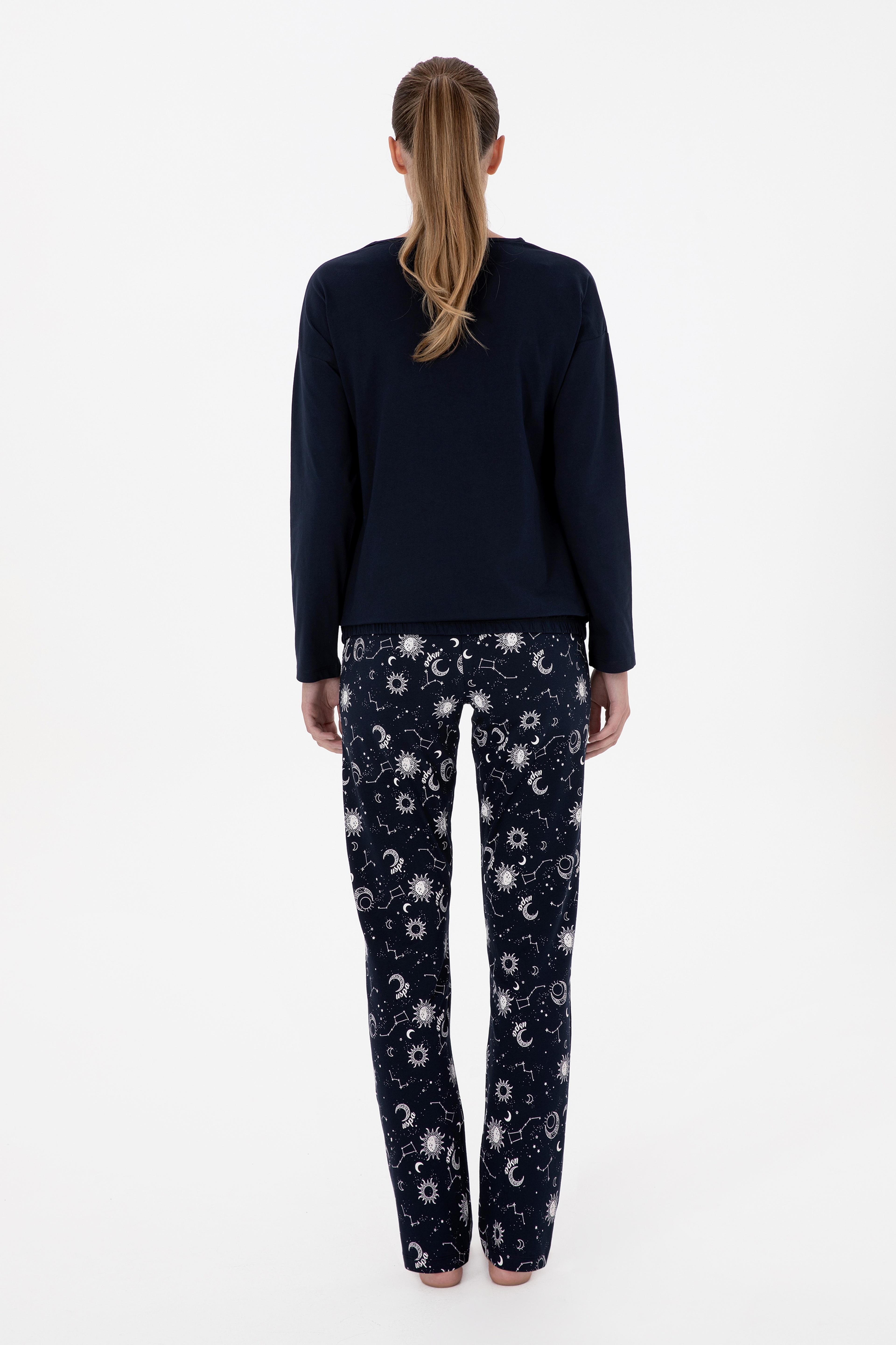 Kadın Lacivert Pijama Takımı - Image 5