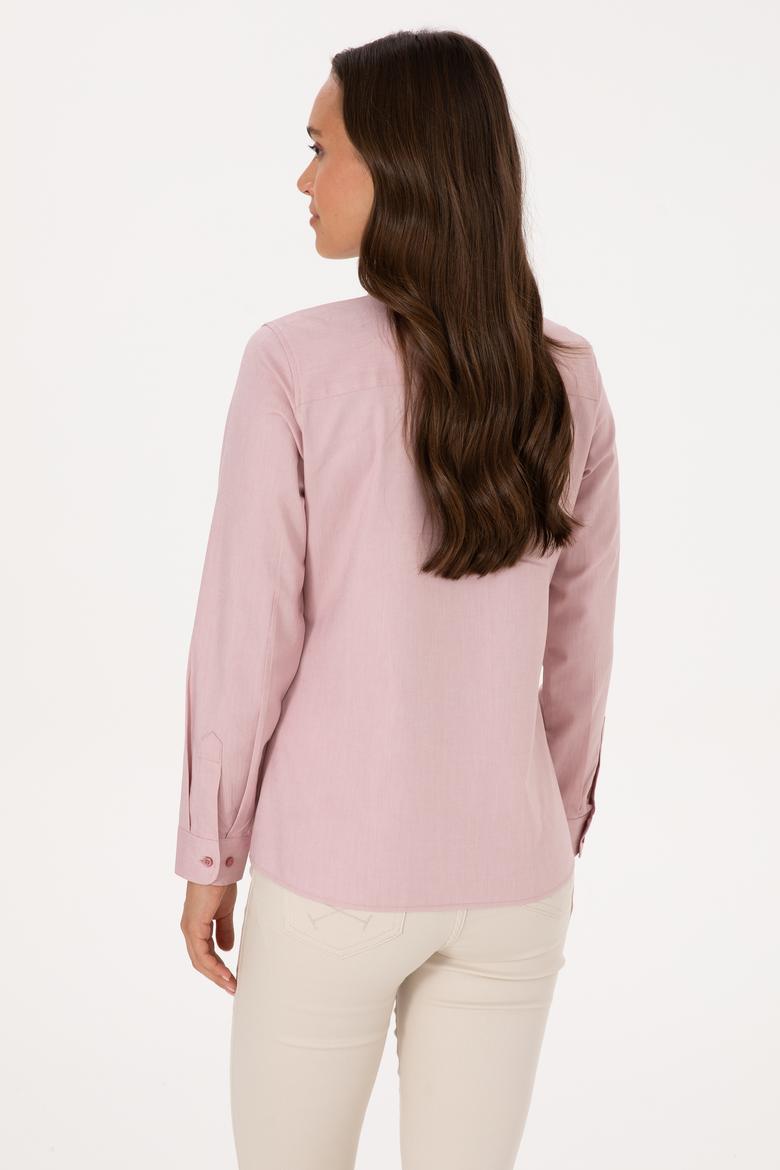 Kadın Orkide Uzun Kollu Basic Gömlek - 50308038107