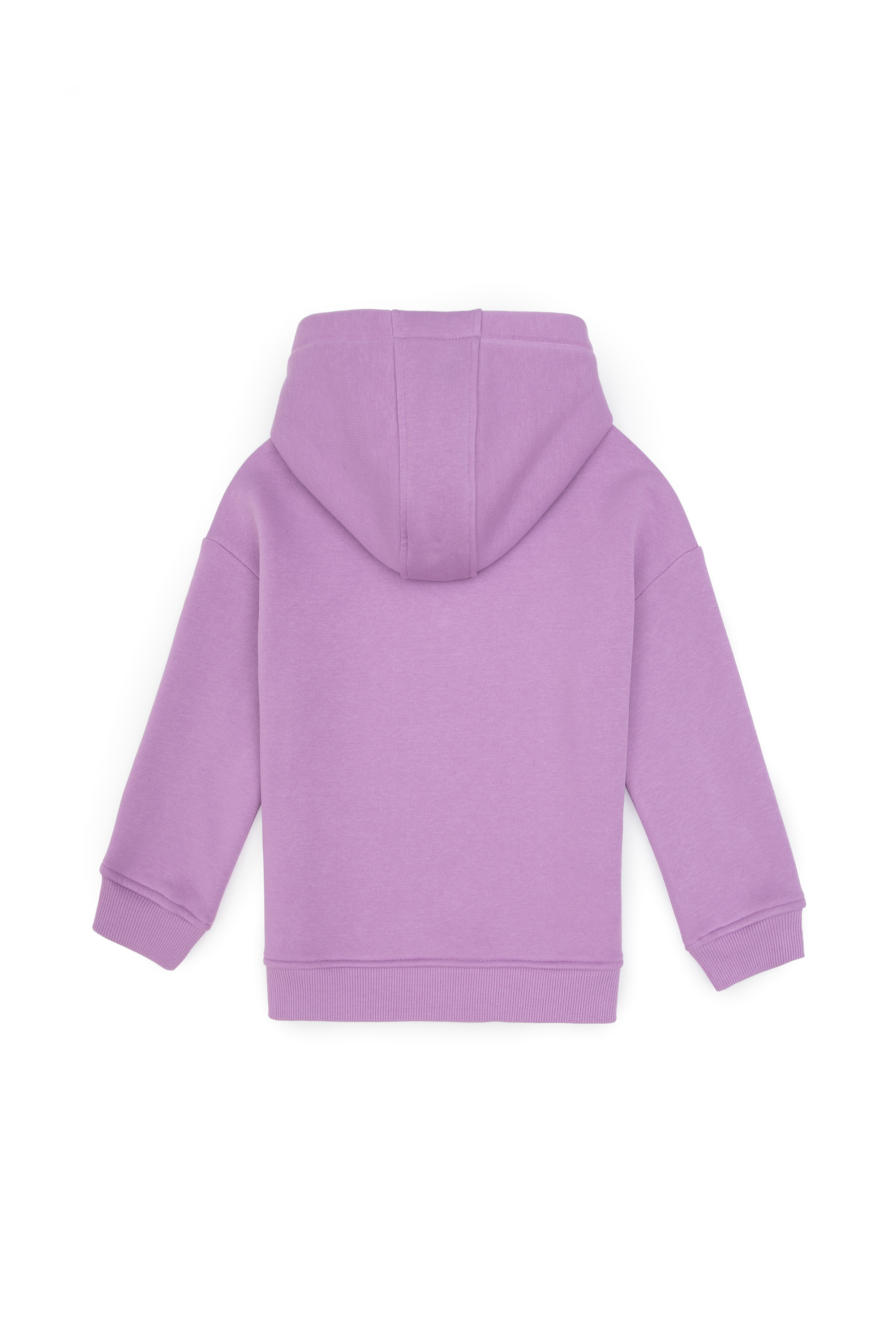 Kız Çocuk Lila Şardonlu Kapüşonlu Sweatshirt - Image 5