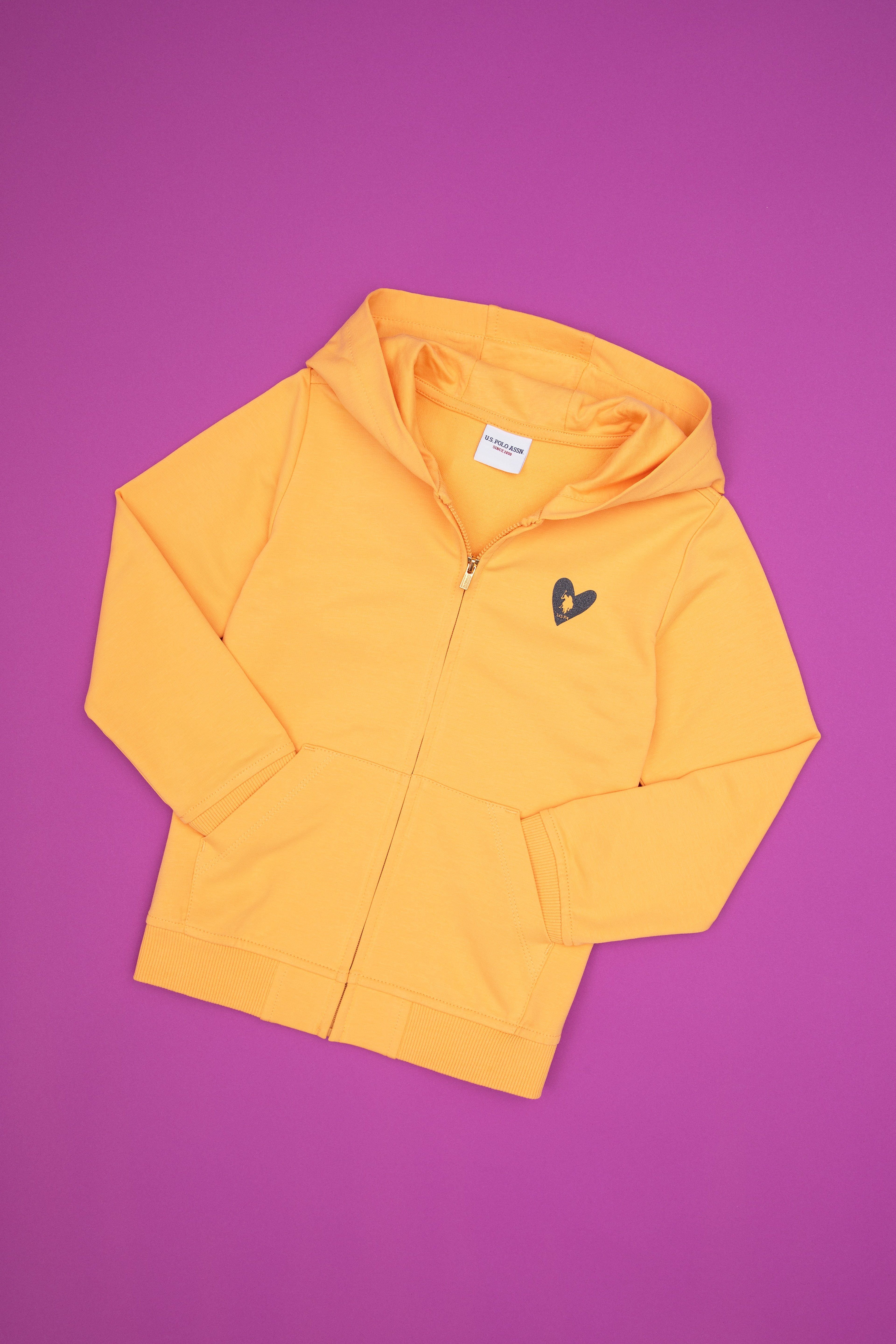 Kız Çocuk Mango Kapüşonlu Fermuarlı Sweatshirt