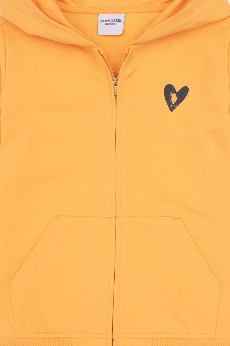 Kız Çocuk Mango Kapüşonlu Fermuarlı Sweatshirt