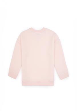 Kız Çocuk Açık Pembe Şardonlu Bisiklet Yaka Basic Sweatshirt - 50316810030