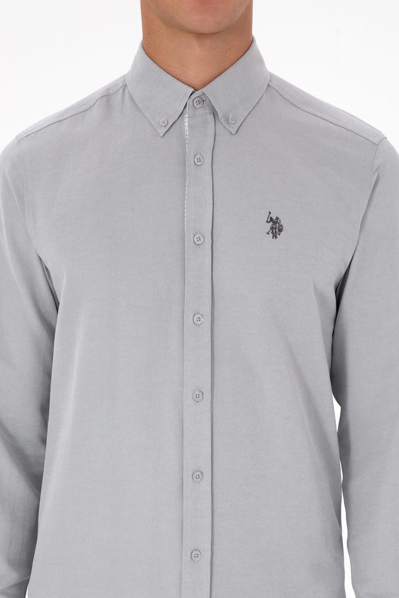 Erkek Gri Uzun Kollu Gömlek - 50316644005