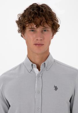 Erkek Gri Uzun Kollu Gömlek - 50316644005