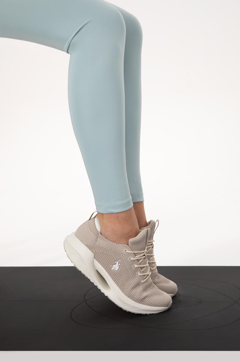 Kadın Su Yeşili Yüksek Bel Spor Tayt