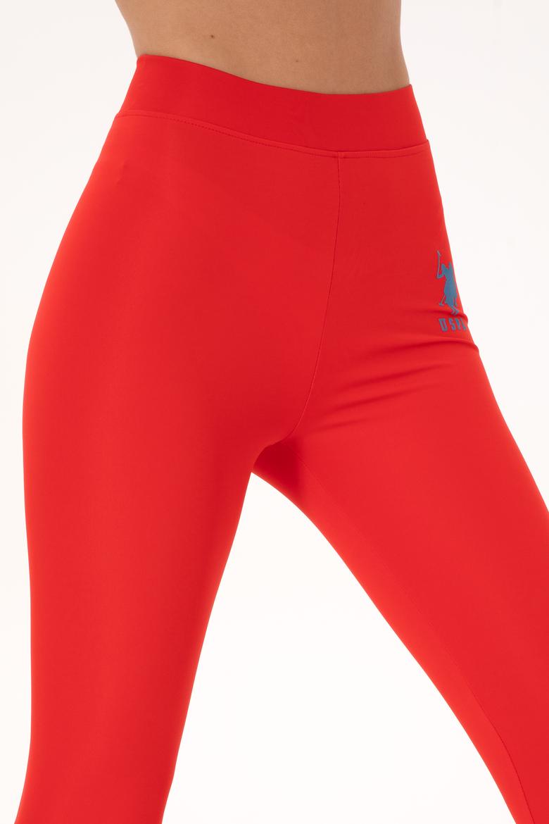 Kadın Kırmızı Yüksel Bel Spor Tayt - 50284055028