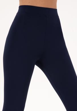 Kadın Lacivert Yüksek Bel Capri Spor Tayt - 50284265003