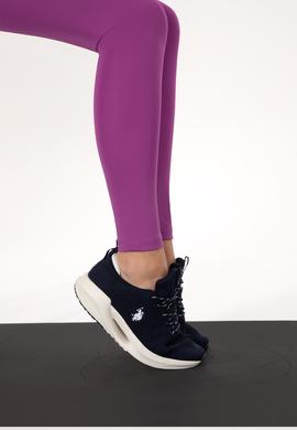 Kadın Mor Yüksek Bel Spor Tayt - 50284055011