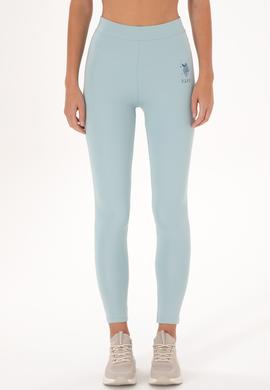 Kadın Su Yeşili Yüksek Bel Spor Tayt - 50284055019