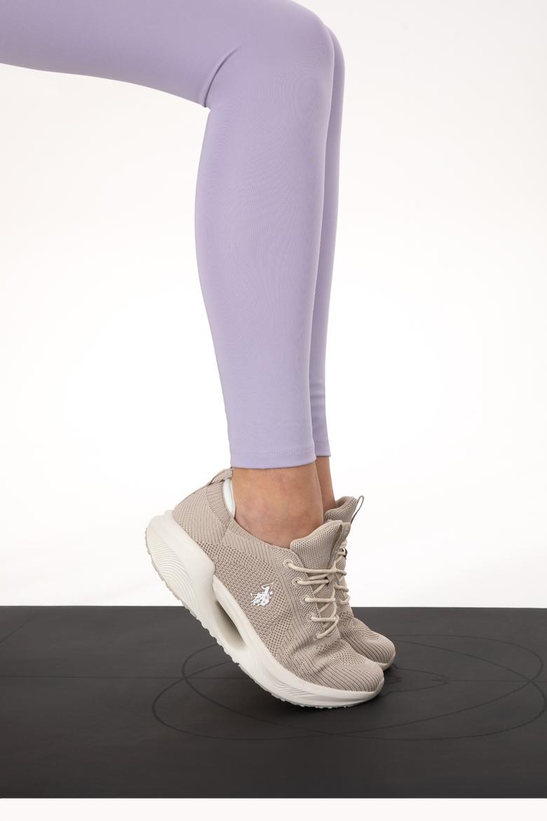 Kadın Lila Yüksek Bel Spor Tayt - 50291434053