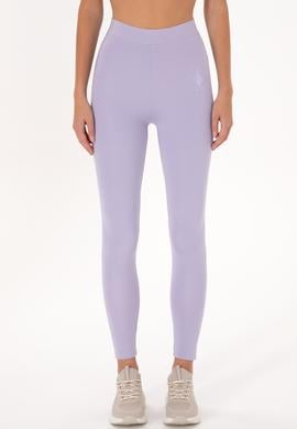 Kadın Lila Yüksek Bel Spor Tayt - 50291434053