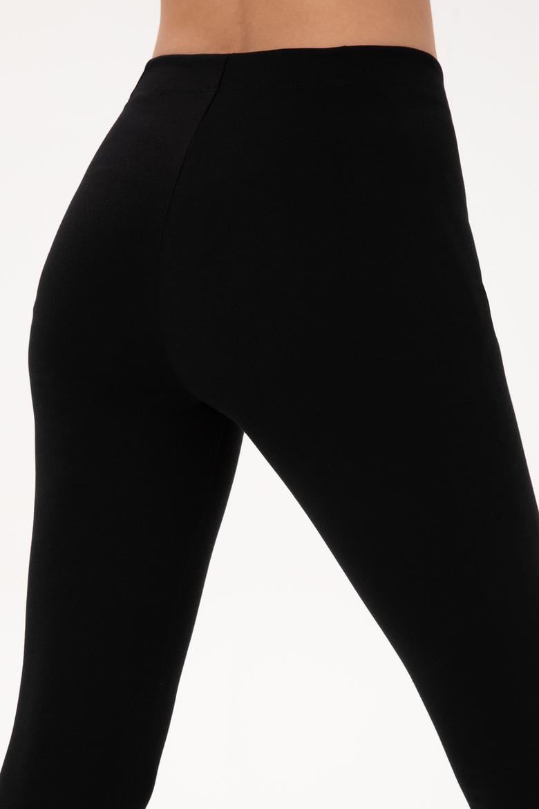 Kadın Siyah Yüksek Bel Toparlayıcı Günlük Tayt - 50296888009