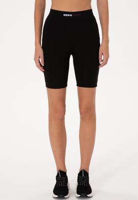 Kadın Siyah Örme Şort - 50270238028