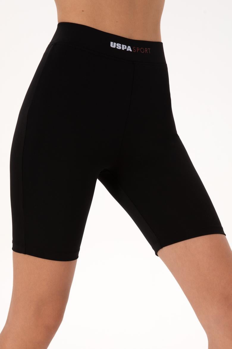 Kadın Siyah Örme Şort - 50270238028